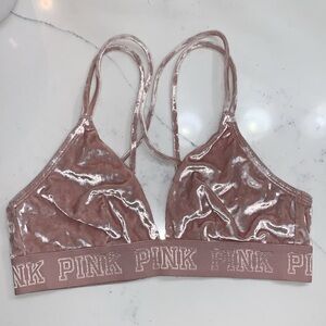 Victoria’s Secret PINK velvet bralette medium